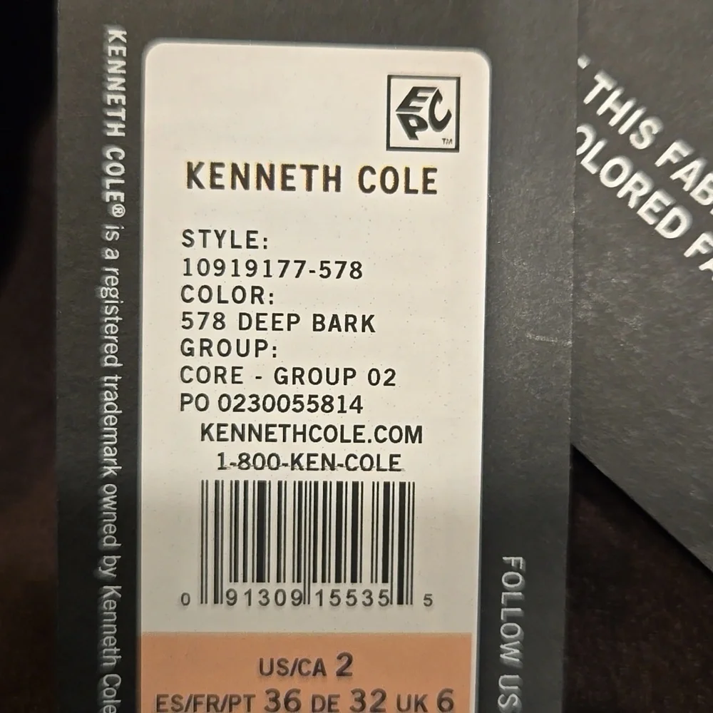 KENNETH COLE BELTED MAXI SKIRT. SIZE 2. DEEP BARK.